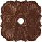 Ekena Millwork Flower Ceiling Medallion (Fits Canopies up to 6 1/4"), 29"OD x 3 5/8"ID x 1 3/8"P, Copper Penny CM29FWCPS - alternate 1